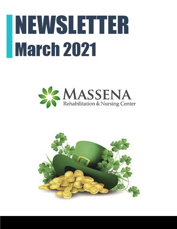 March 2021 Newsletter Massena Rehabilitation and Nursing Center